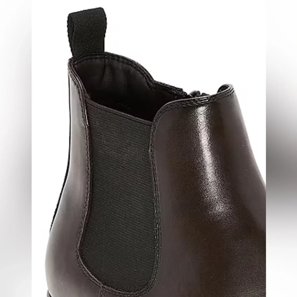 JF J.Ferrar Stanwell men’s Brown faux Leather Chelsea Boots Sz‎ 13